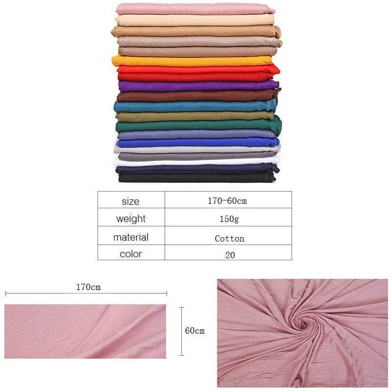 Mercerized cotton ladies headscarf