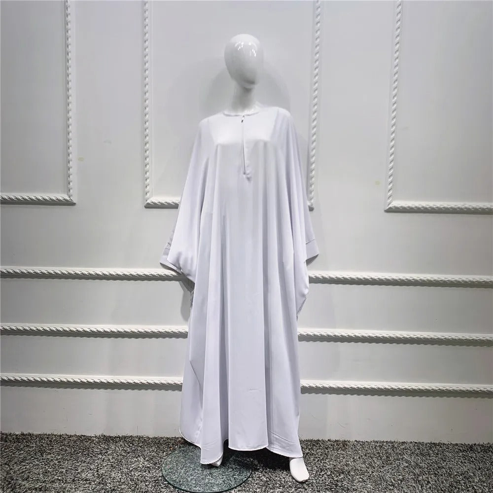 2 Pieces Set  Prayer Dress Jilbab Abaya Dress With Khimar