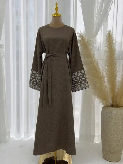 Floral Embroidery Abaya