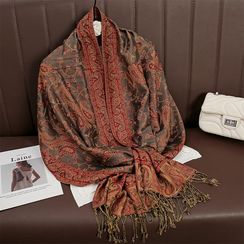 Cashmere Shawl – Women's Printed Warm Scarf