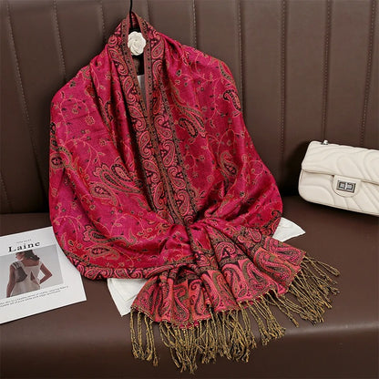 Cashmere Shawl – Women's Printed Warm Scarf