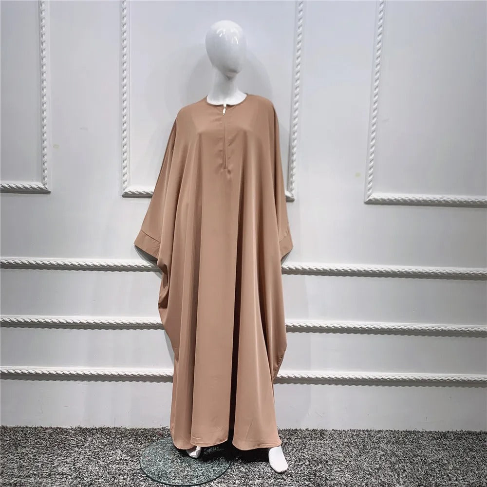 2 Pieces Set  Prayer Dress Jilbab Abaya Dress With Khimar