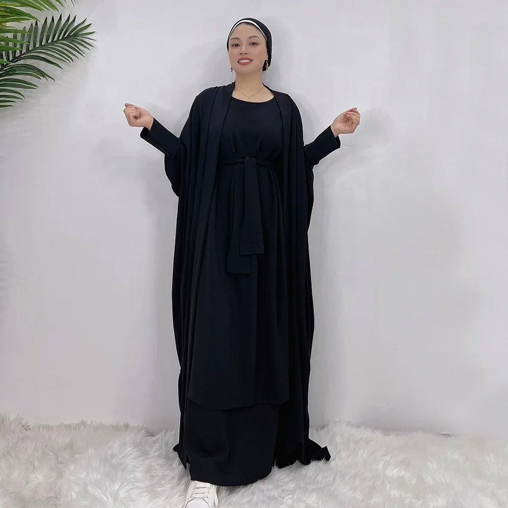 AAAADONE Women's Abaya Long Dress Set