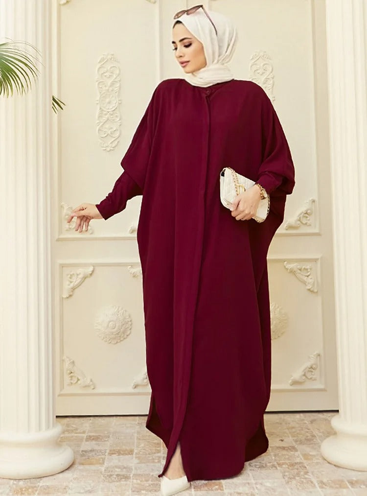 Modest Abaya Long Sleeve Dress for Muslim