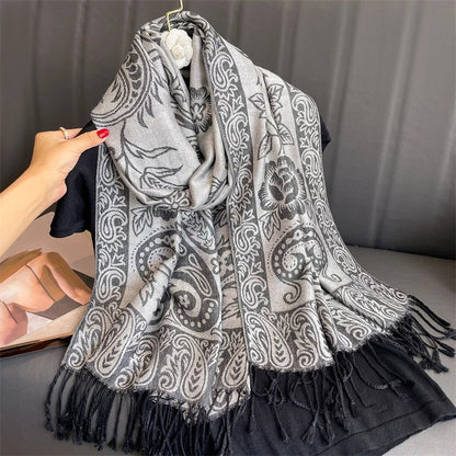 Cashmere Shawl – Women's Printed Warm Scarf