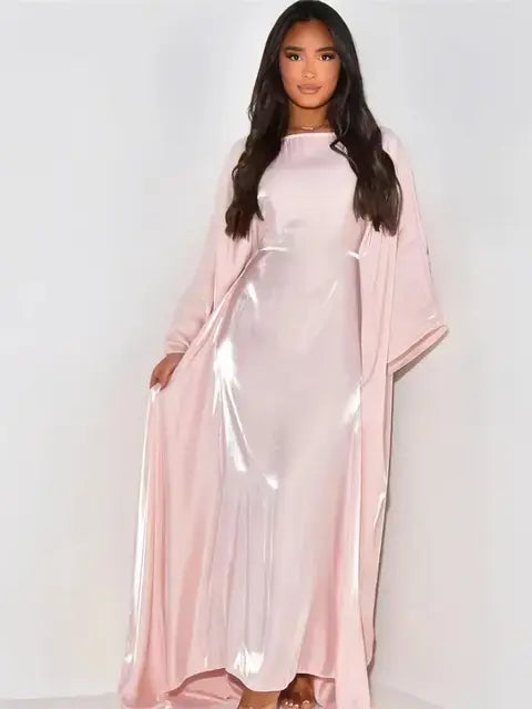 Satin Butterfly Abaya