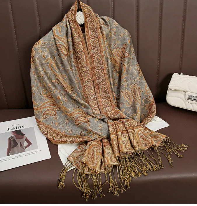 Cashmere Shawl – Women's Printed Warm Scarf